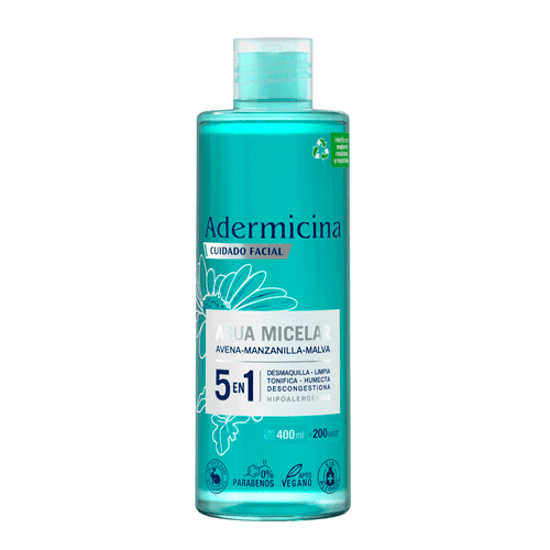Agua Micelar 5 En 1 Adermicina 400ml