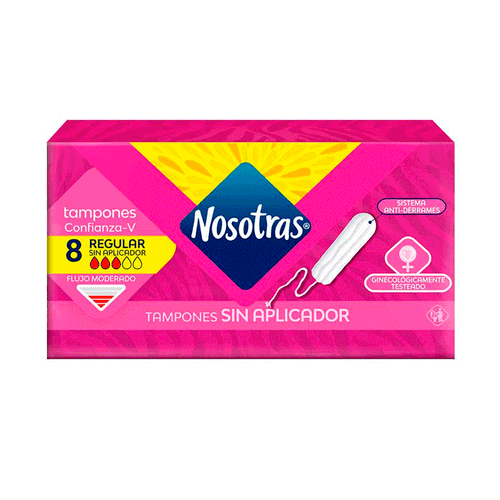 Tampones Sin Aplicador  Regular 8 u