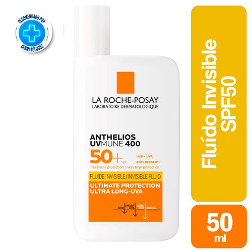 Anthelios UV Mune 400 Fluido Invisible FPS 50 La Roche-Posay 50ml