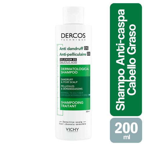 Dercos Shampoo Anti-caspa Cabello Normal A Graso Vichy x 200ml
