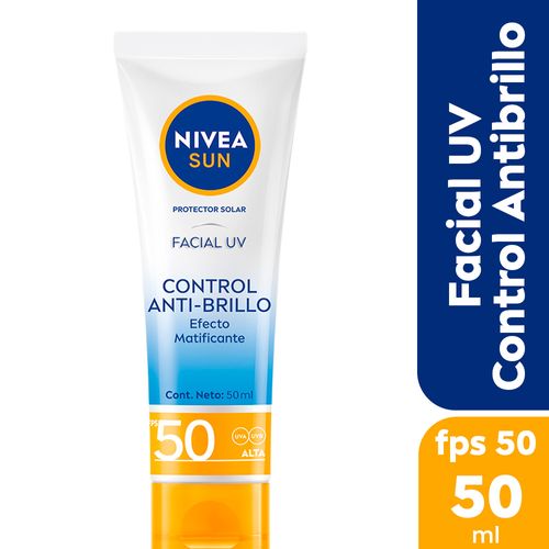Protector Solar Facial FPS 50 UV Control Anti-Brillo Nivea 50ml