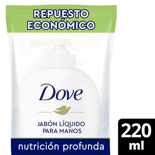 Jabón Líquido Original para Manos Repuesto Económico Dove 220ml