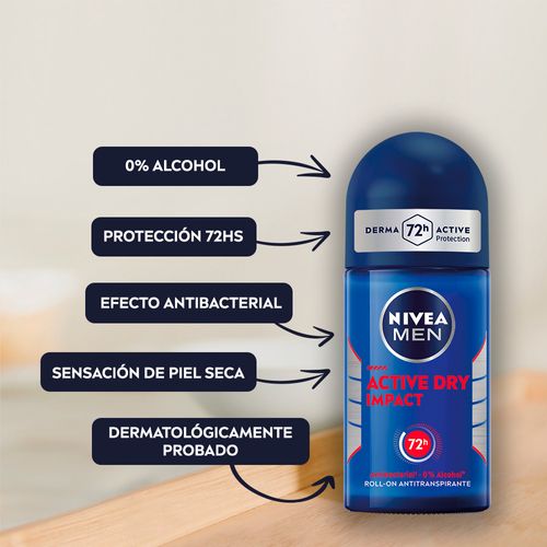Antitranspirante Roll-On Dry Impact Nivea Men 50ml
