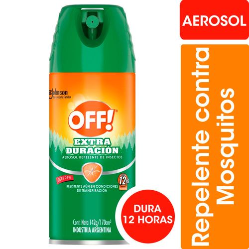 Repelente Para Mosquitos Off! Aerosol Extra Duración 170Cc