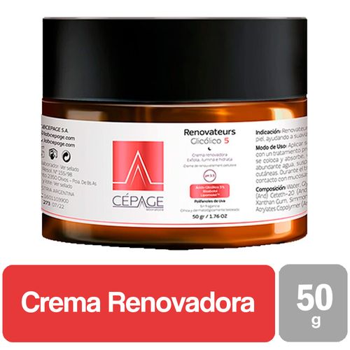 Crema Facial RENOVATEURS Glicólico 5 Cepage 50g