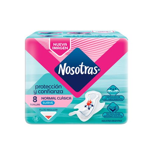 Toallas Femeninas Nosotras Normal 8u