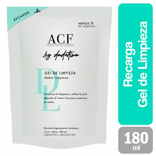 Recarga Gel Facial By Dadatina Limpieza Doble 180ml