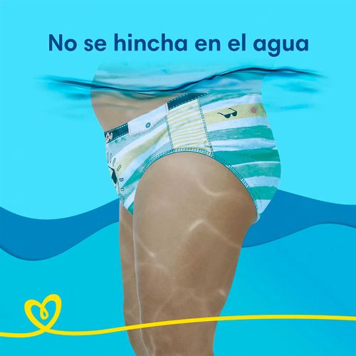 Pañales Splashers Pampers M-G 11u