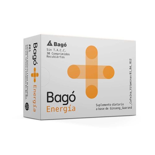 Suplemento Dietario Bagó + Energía 30 Comprimidos Recubiertos