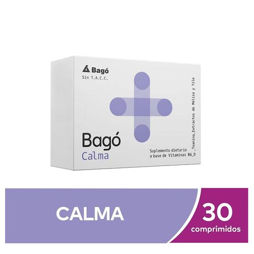 Suplemento Dietario Calma Bagó 30 Comprimidos Recubiertos