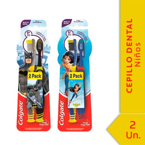 Cepillo Dental Smiles Batman/Wonder Woman 2u