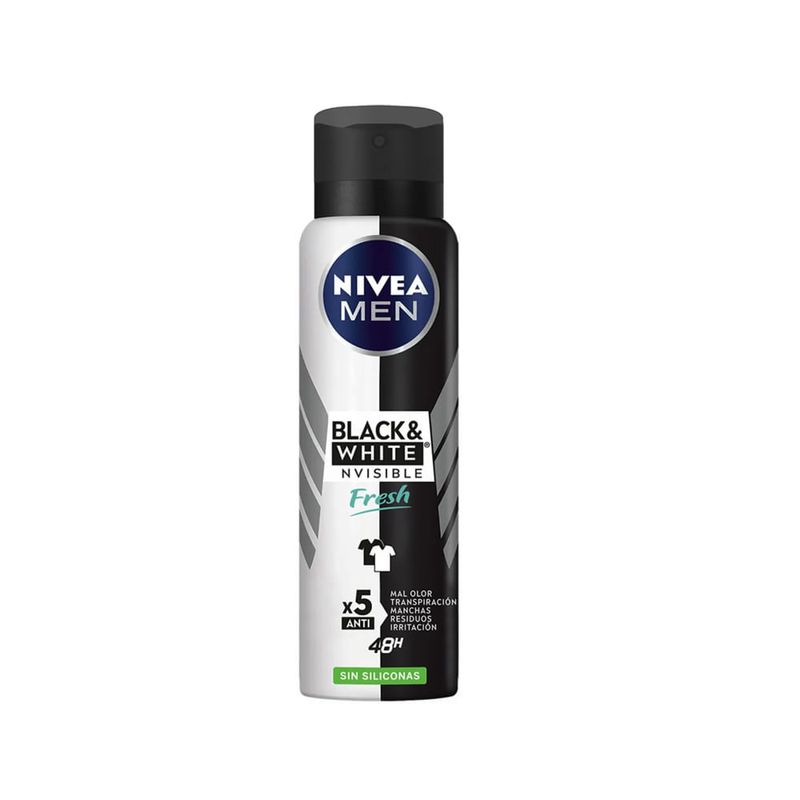 Antitranspirante-Nivea-Men-Invisible-Black-White-Fresh-Spray-7791969001032