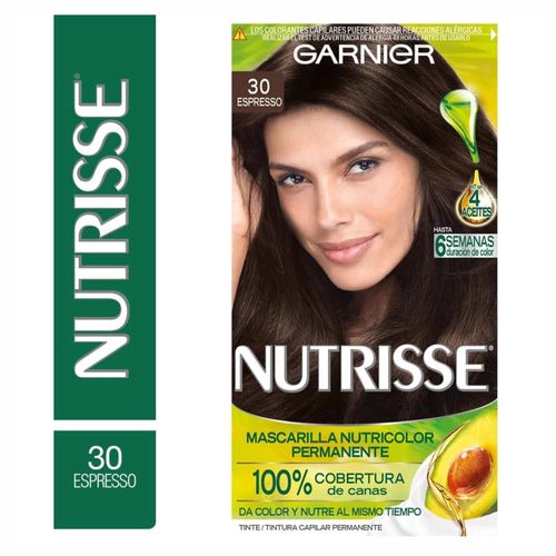 Kit Completo de  Coloración Nutrisse 30 Espresso castaño oscuro