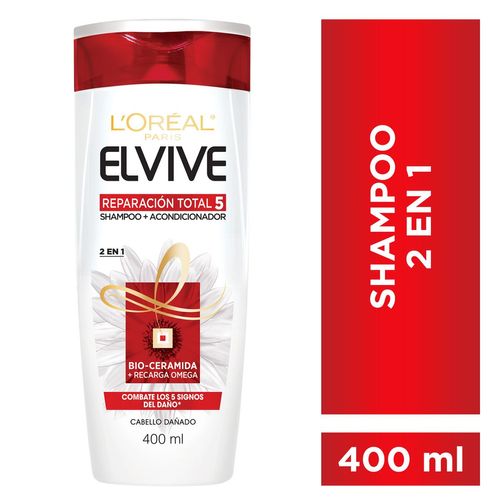 Shampoo + Acondicionador 2 En 1 Reparación Total 5  400ml