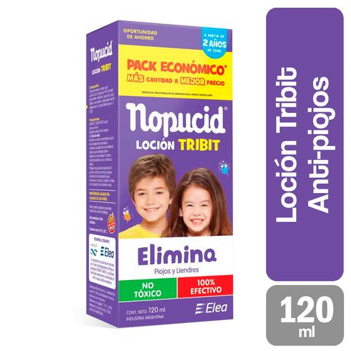Loción Tribit Elimina Piojos y Liendres 120ml