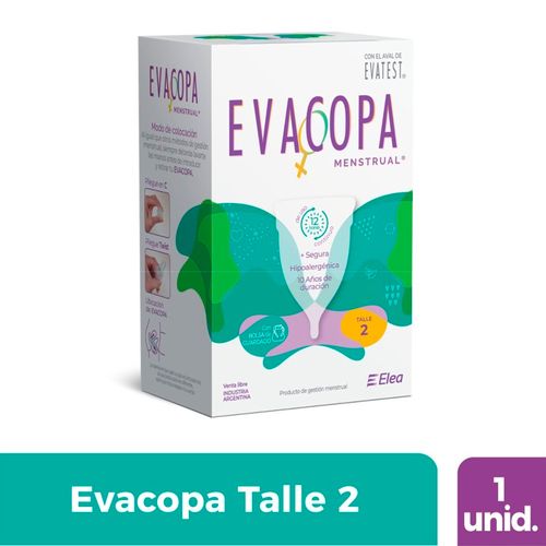 Evacopa Menstrual Hipoalergénica Talle 2