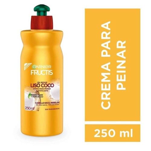 Crema De Peinar Liso Coco Fructis 250ml