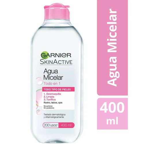 Agua Micelar Garnier Skin Active Loreal 400ml