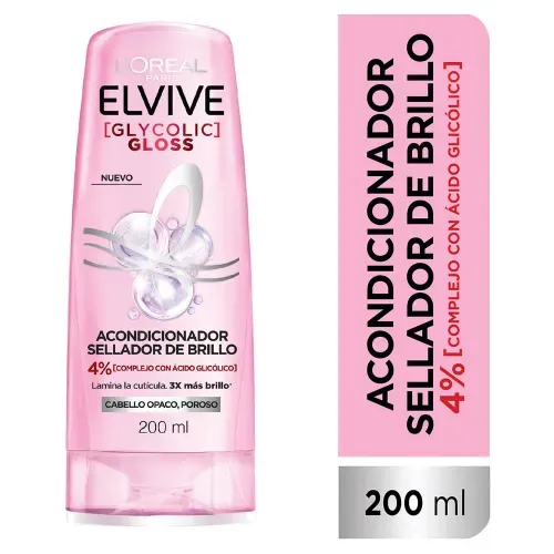 Acondicionador Sellador de Brillo Glycolic Gloss Elvive 200ml