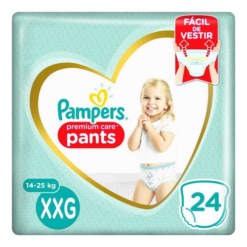 Pañales Desechables Premium Care XXG Pampers 24u
