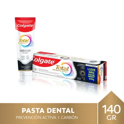 Crema Dental Total Carbón Activado Colgate 140 gr