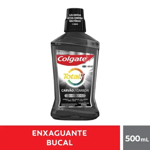 Enjuague Bucal Antibact Total Carbon Colgate 500 ml