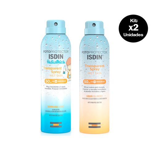 Combo Isdin Wet Skin Protección Familiar SPF50+