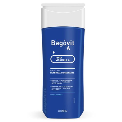 Emulsión Nutritiva Hidratante Hipoalergénica Bagovit 200ml