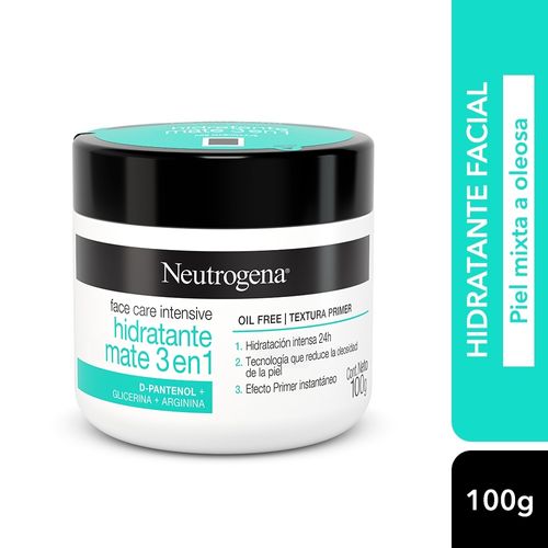 Hidratante Mate 3 En 1 Face Care Intensive Neutrogena 100g