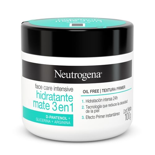 Hidratante Mate 3 En 1 Face Care Intensive Neutrogena 100g