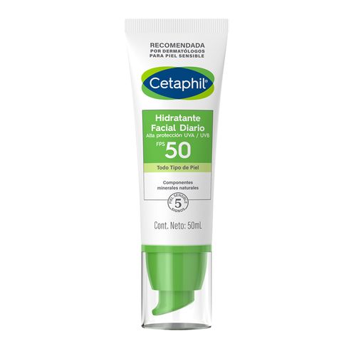 Emulsión Hidratante Facial Diaria Fps 50 Cetaphil 50ml