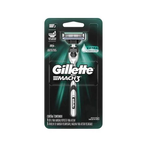 Máquina Para Afeitar Gillette Mach3 Recargable 1u