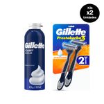 ESPUMA-DE-AFEITAR-Y-MAQUINITA-GILLETTE
