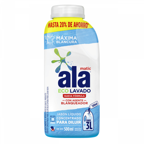 Jabón Líquido Concentrado Para Diluir Ala 500ml