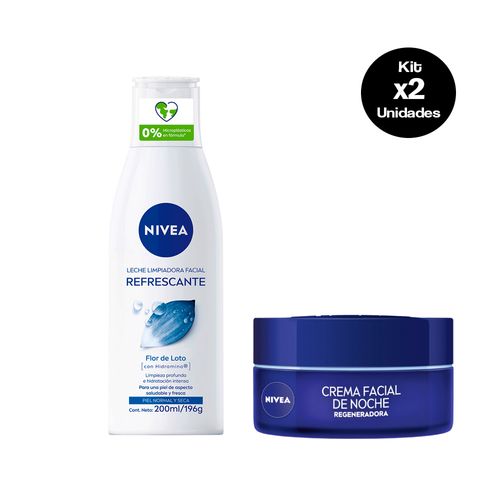 Combo Nivea Rutina Noche Limpieza + Regeneración