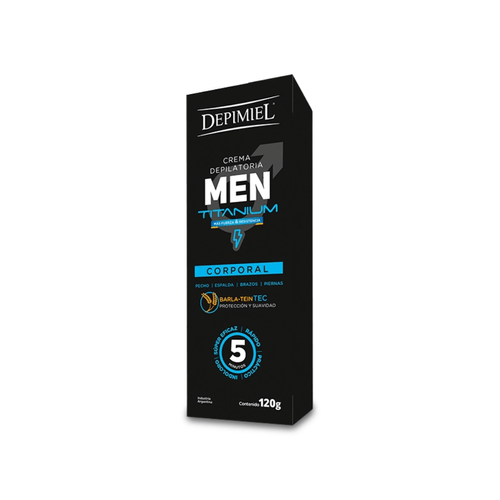 Crema Depilatoria Corporal Men Titanium Depimiel 120g