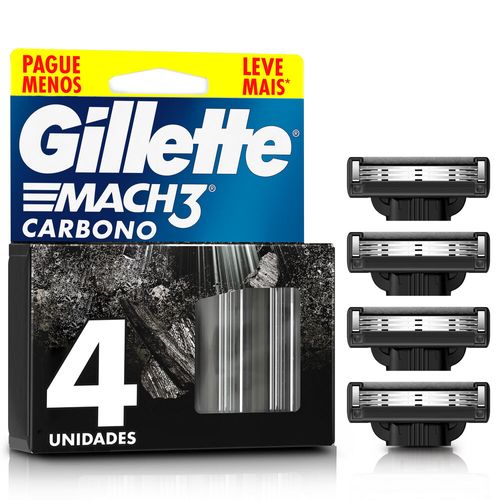 Repuestos para Afeitar Mach3 Carbono Gillette 4u