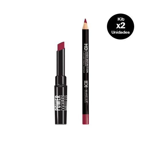 Lip Combo IDI Delineador de Labios + Labial en Barra