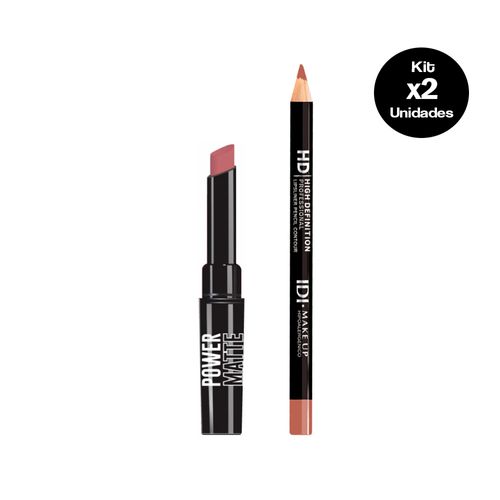 Lip Combo IDI Delineador de Labios + Labial en Barra