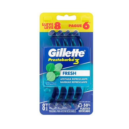 Máquina de Afeitar Gillette Prestobarba3 8 u