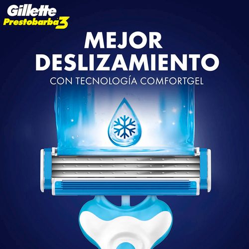Máquina de Afeitar Gillette Prestobarba3 8 u