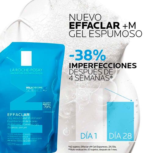 Effaclar Gel en Espuma Purificante +M Recarga 400ml
