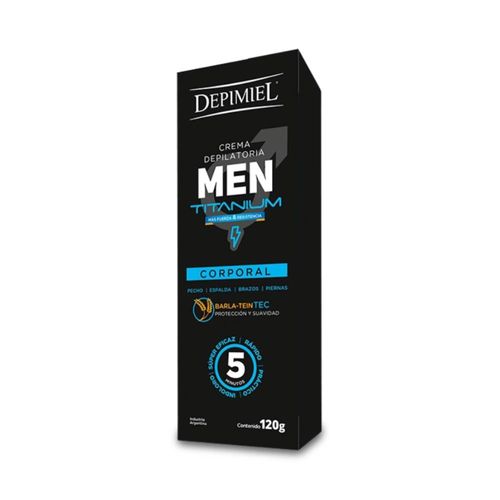 Crema Depilatoria Corporal Men Titanium Depimiel 120g