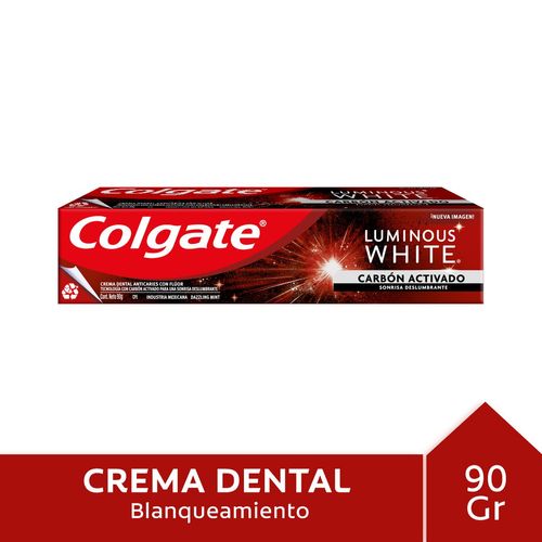 Crema Dental Luminous White Carbon Activado Colgate 90gr