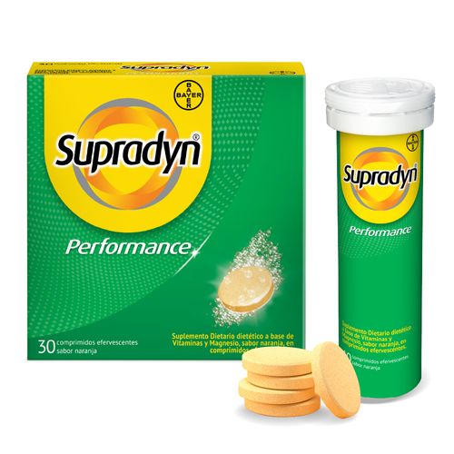 Supradyn Performance Suplemento Dietario con Vitaminas y Magnesio x30 Eferv
