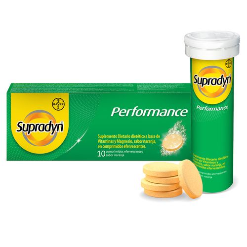 Supradyn Performance Suplemento Dietario con Vitaminas y Magnesio x10 Eferv
