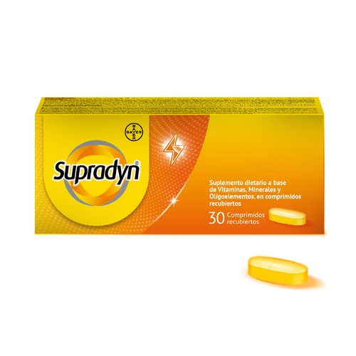 Supradyn Suplemento Dietario Multivitamínico x 30 Comprimidos Recubiertos