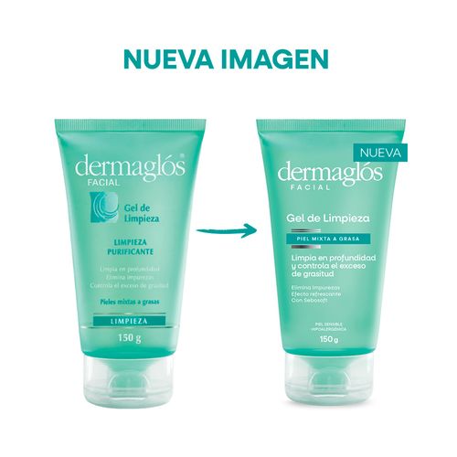 Gel De Limpieza Pieles Mixtas A Grasas Dermaglos 150g