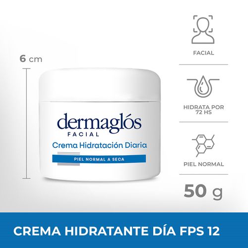 Crema Hidratante De Día FPS 12 Dermaglos 50g