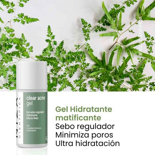Gel Sebo Regulador Hidratante Clear Acne Niza 50g